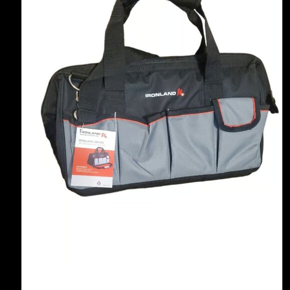 16 Inch Tool Bags for Men Heavy Duty Wide Mouth Tool Storage Bag with 14 Pockets - Picture 1 of 6